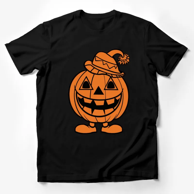 Halloween Pumpkin T-Shirt, Cute Autumn Jack-o'-Lantern Tee, Fall Festive Apparel, Unisex Graphic Shirt Male T-Shirt