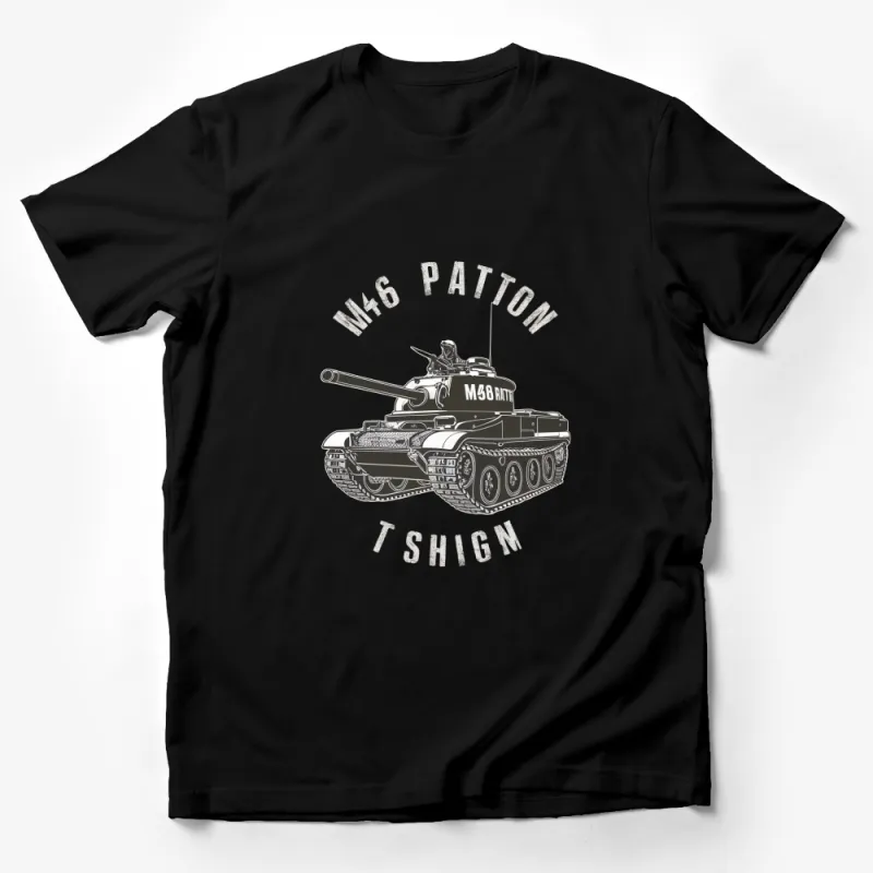 M46 Patton Tank T-Shirt, Vintage Military Armor Tee, Army Vehicle Graphic, Unisex Shirt Male T-Shirt