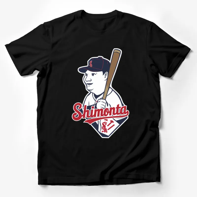 Vintage Baseball Player T-Shirt, Shimonta Team Graphic, Sports Fan Apparel, Unisex Tee Male T-Shirt