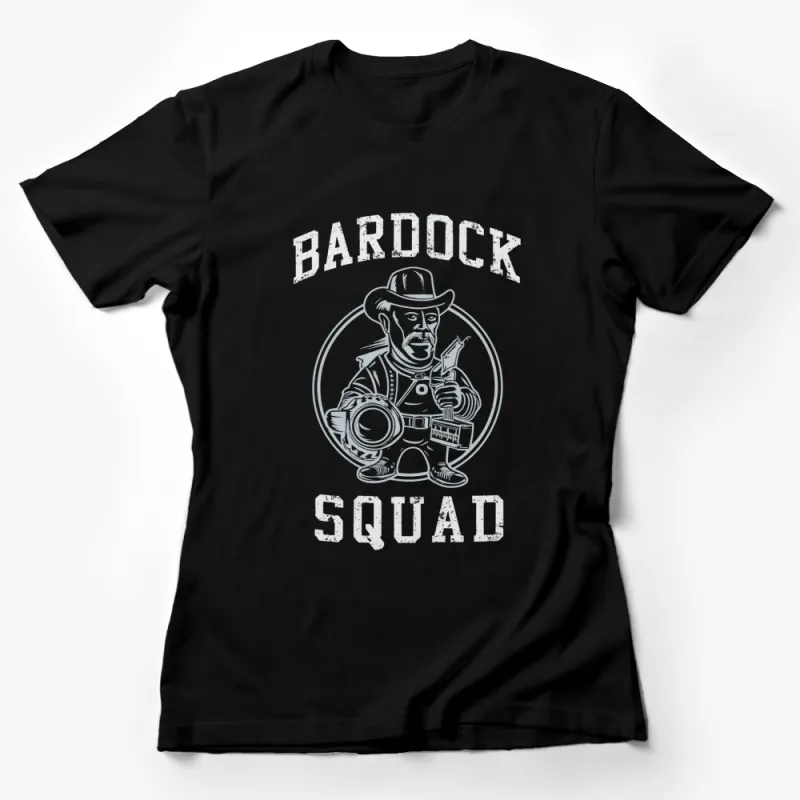 Bardock Squad Vintage Style T-Shirt, Retro Cowboy Graphic Tee, Unique Old West Design, Men's Fashion Female T-Shirt