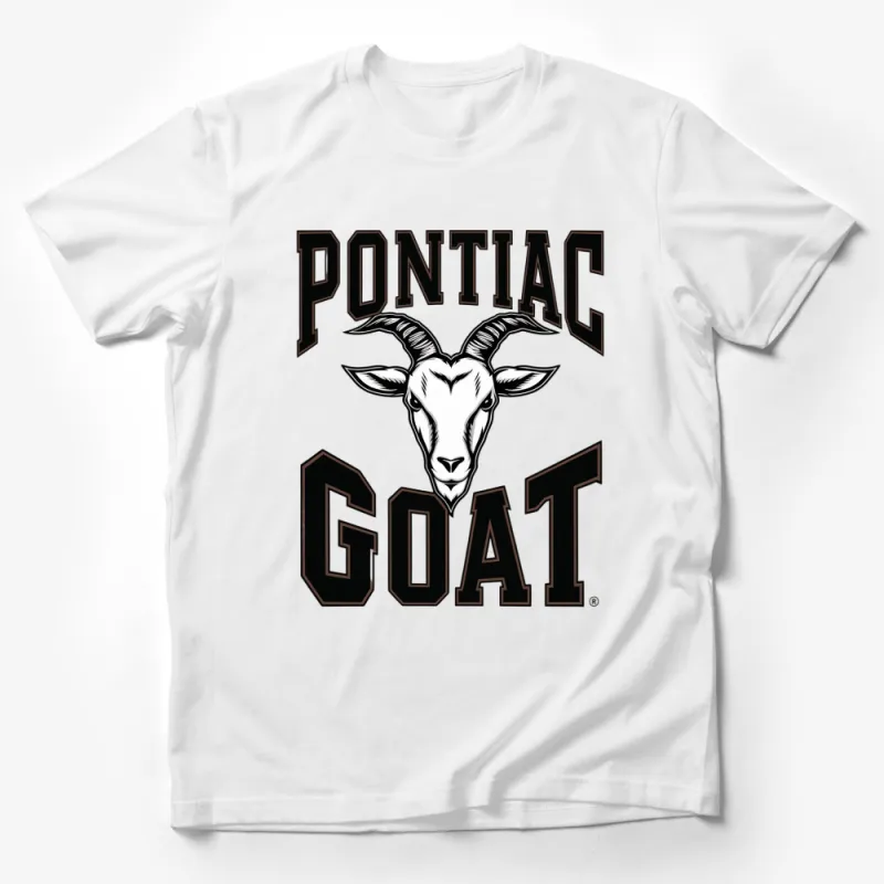 Vintage Pontiac Goat Logo T-Shirt, Classic Car Enthusiast, Retro Muscle Car Fan Apparel Male T-Shirt