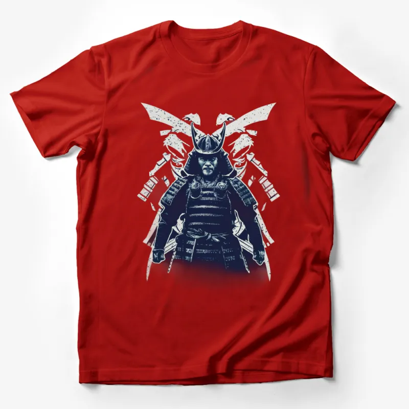 Samurai Warrior T-Shirt, Japanese Armor Print, Unique Graphic Tee, Historically Inspired, Men's Fashion, Bold Statement Shirt Male T-Shirt