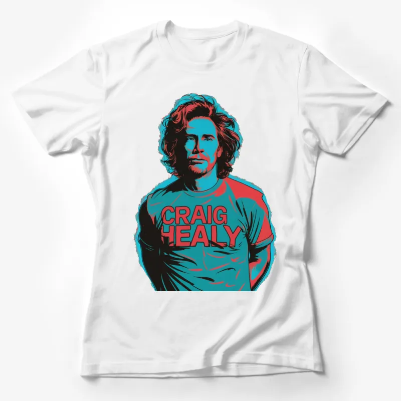 Retro Style Craig Healy T-Shirt, Vintage Graphic Tee, Cool Pop Art Shirt, Unisex Fashion Female T-Shirt