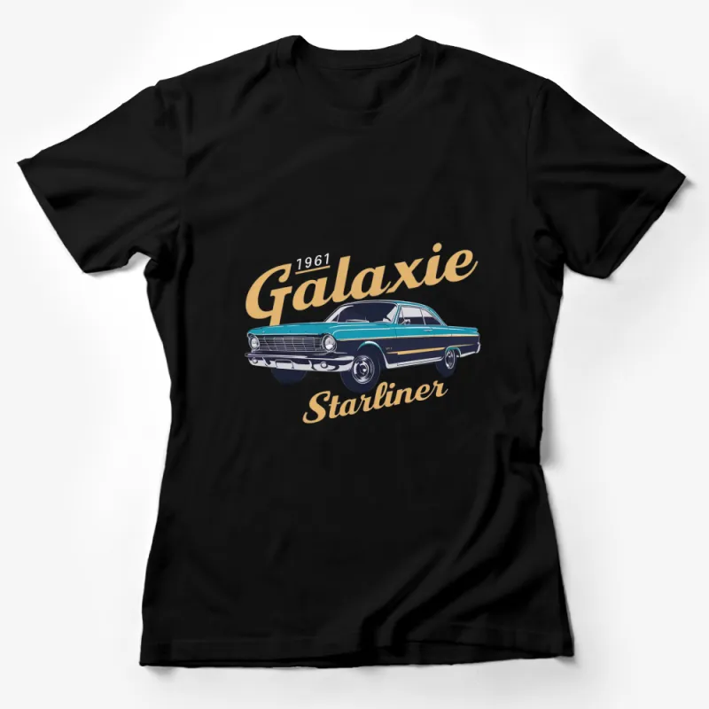 Vintage 1961 Galaxie Starliner T-Shirt, Classic Car Enthusiast, Retro Automotive Apparel, Gift for Car Lover Female T-Shirt