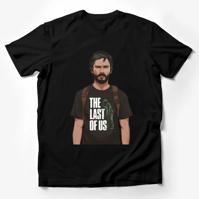 The Last of Us Inspired T-Shirt, Video Game Graphic Tee, Men's Black Cotton Shirt Male T-Shirt