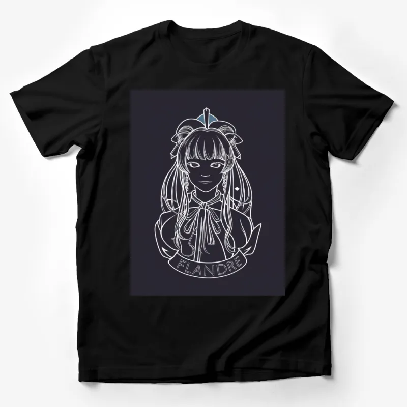 Gothic Anime Girl T-Shirt, Flandre Character Design, Cool Dark Aesthetic Tee, Unique Anime Art, Gift for Anime Fans Male T-Shirt