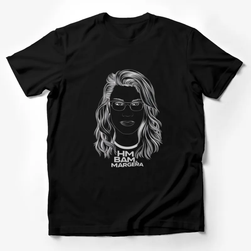 Bam Margera Portrait T-Shirt, Line Art Celebrity Face, Iconic MTV Star Tee, Unisex Apparel Male T-Shirt