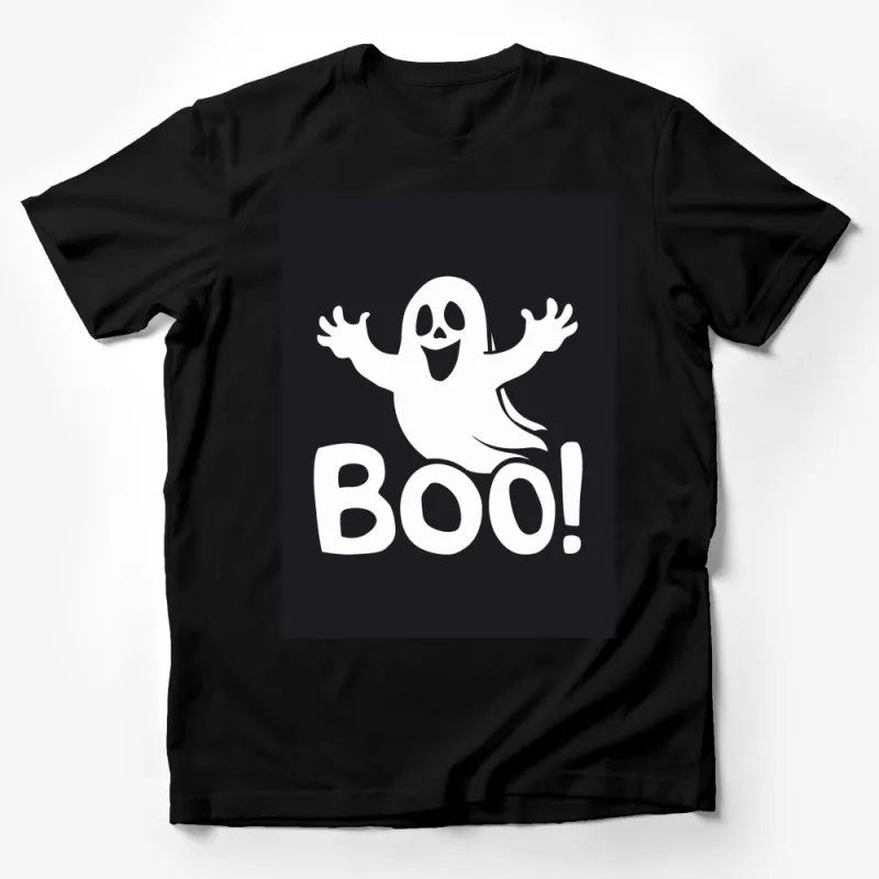 Cute Ghost Boo! Halloween T-Shirt, Spooky Fun Costume Tee, Ghost Graphic Shirt for All Ages Male T-Shirt