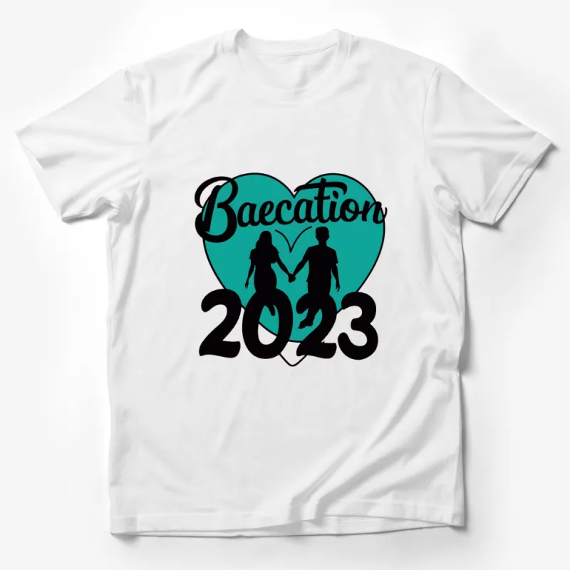 Baecation 2023 Couples T-Shirt, Romantic Getaway Matching Tees, Valentine's Day Gift, Love and Travel Shirt Male T-Shirt