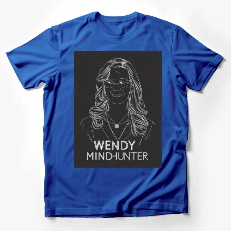 Wendy Mindhunter Inspired T-Shirt, Unique Portrait Art, Stylish Graphic Tee, TV Series Fan Apparel Male T-Shirt