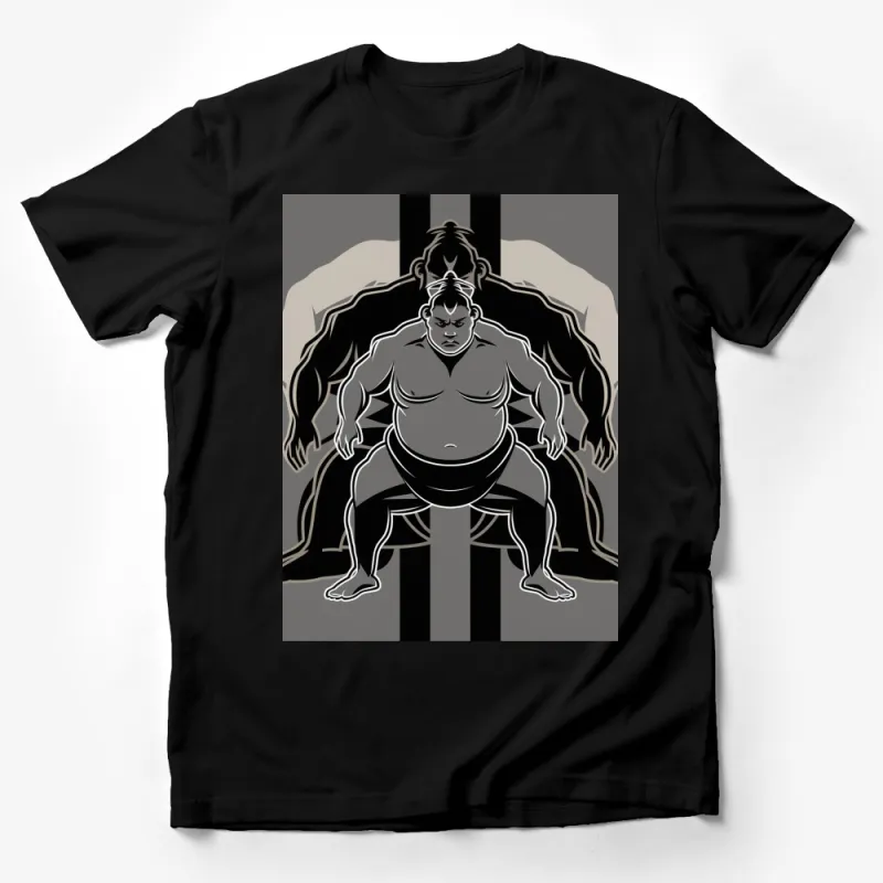 Sumo Wrestler Graphic T-Shirt, Japanese Sumo Wrestling Art, Cultural Sport Tee, Unisex Shirt Male T-Shirt