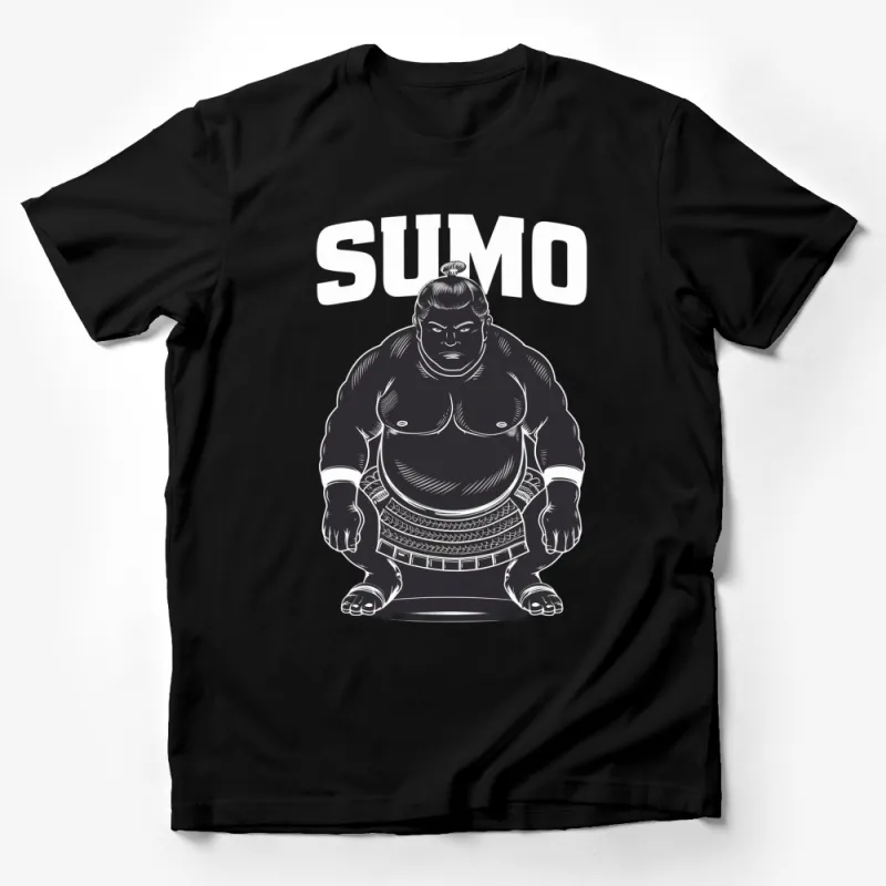 Sumo Wrestler Graphic T-Shirt, Traditional Japanese Sumo Print Tee, Unisex and Customizable Shirt Male T-Shirt