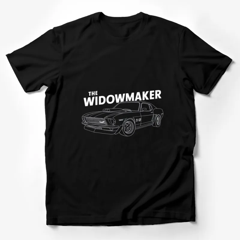 Classic Car T-Shirt, The Widowmaker Muscle Car Graphic Tee, Vintage Style Auto Enthusiast Gift, Collectible Cars Apparel Male T-Shirt