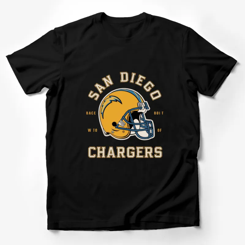 Vintage San Diego Chargers Helmet Graphic T-Shirt, Classic Football Fan Apparel, Unisex Tee Male T-Shirt