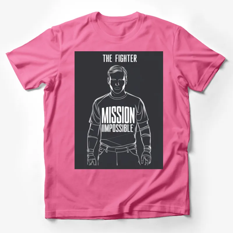 Mission Impossible The Fighter Movie Quote T-Shirt, Classic Film Fan Apparel, Gift for Movie Lovers Male T-Shirt