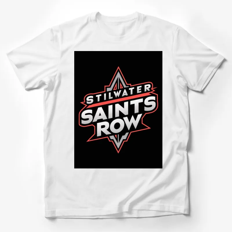 Saints Row Stillwater Saints Graphic T-Shirt, Cool Gamer Tee, Unisex Black Shirt Male T-Shirt