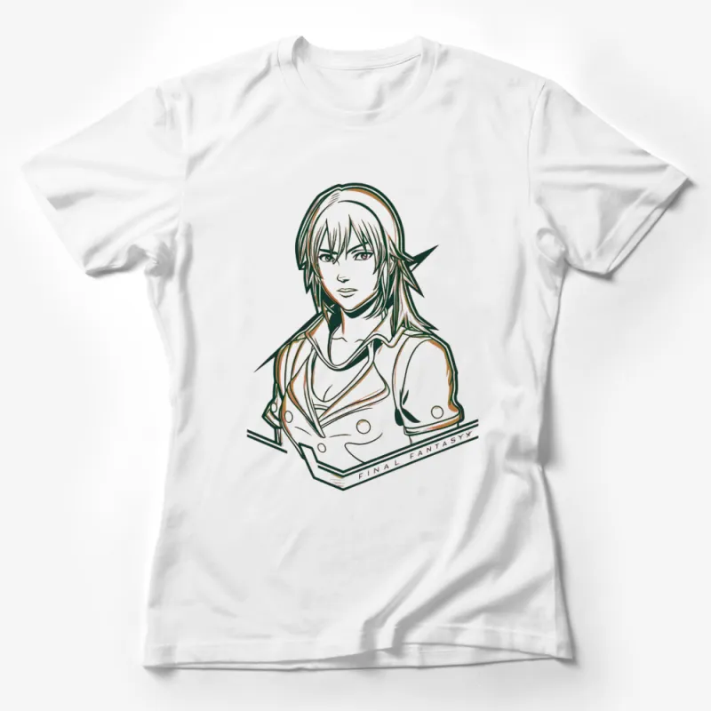 Final Fantasy X Yuna Character Art T-Shirt, Video Game Inspired Apparel, Unique Graphic Tee, Fan Gift Female T-Shirt