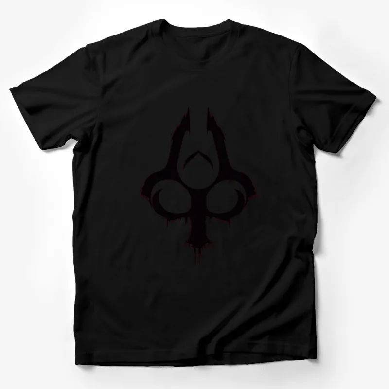 Black Gothic Biohazard Symbol T-Shirt, Unisex Grunge Style Tee, Urban Streetwear, Edgy Apocalypse Design Male T-Shirt