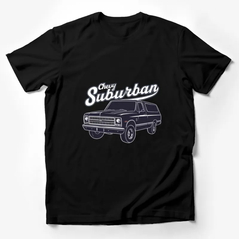 Vintage Chevy Suburban T-Shirt, Classic Car Enthusiast Tee, Retro Automotive Shirt for Men Male T-Shirt