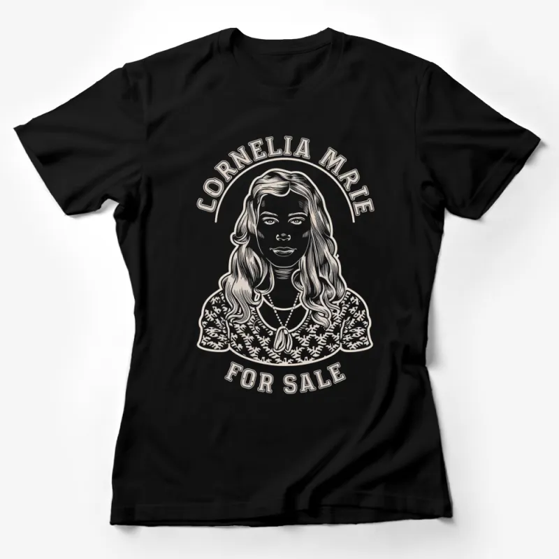 Cornelia Marie Portrait T-Shirt, For Sale Graphic Tee, Vintage Style Fashion Top Female T-Shirt