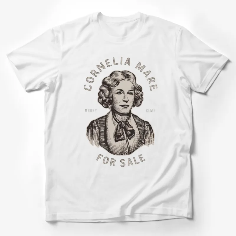 Vintage Style Cornelia Mare Portrait T-Shirt, Classic Art Inspired Graphic Tee, Unique Unisex Apparel Male T-Shirt