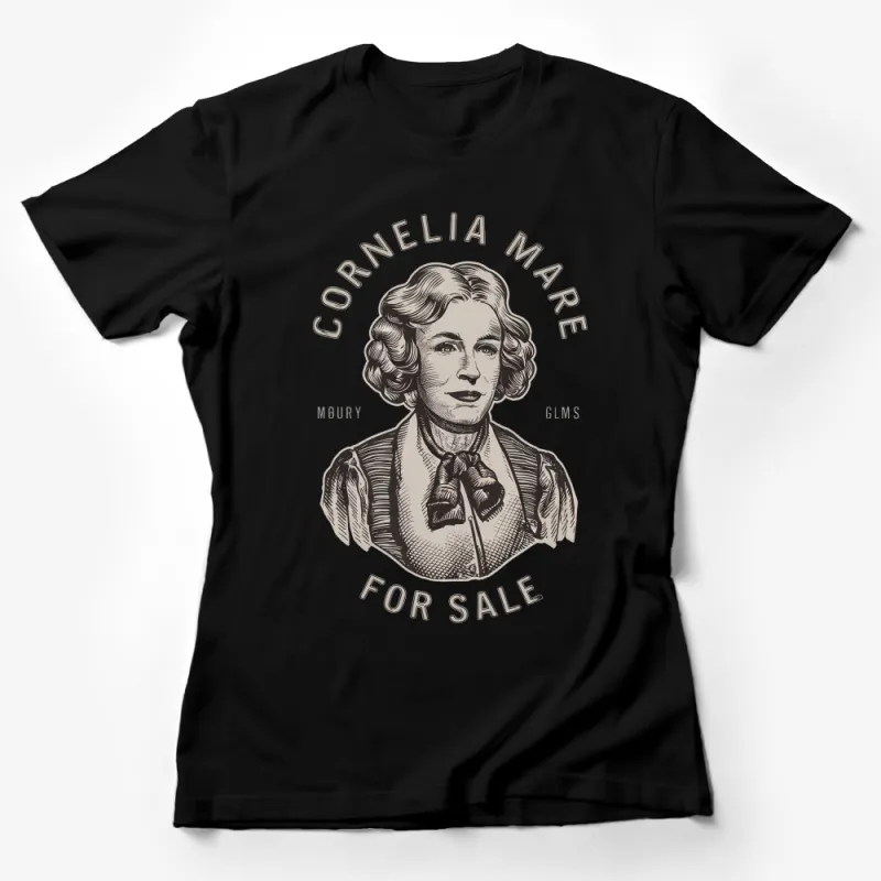 Vintage Style Cornelia Mare Portrait T-Shirt, Classic Art Inspired Graphic Tee, Unique Unisex Apparel Female T-Shirt