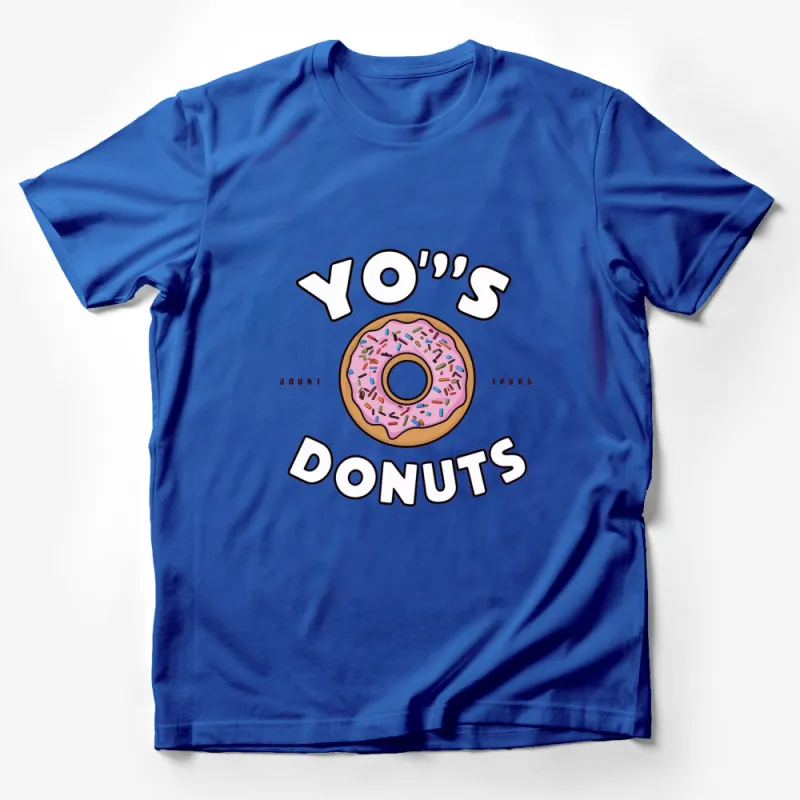 Funny Donut Graphic T-Shirt Pink Donut Tee Comfortable Cotton Poly Blend Casual Wear Male T-Shirt