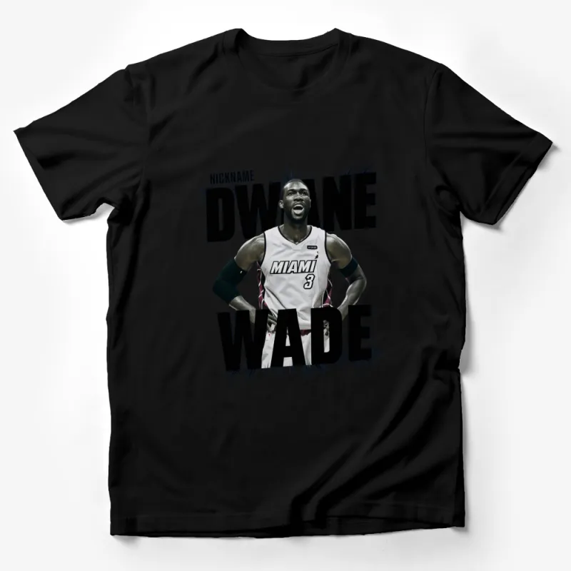 Dwyane Wade Miami Basketball Legend Graphic T-Shirt, Sports Fan Apparel, Collectible Memorabilia Male T-Shirt