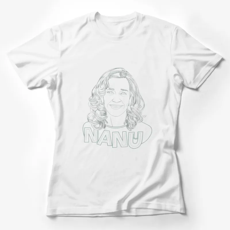 Women's Custom Portrait T-Shirt, Personalized Line Art, Unique Graphic Tee, Stylish Face Drawing, Fashionable Casual Wear Female T-Shirt