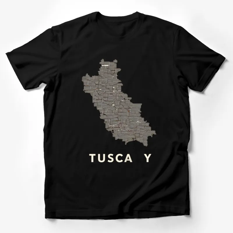 Tuscany Map Graphic T-Shirt, Unisex Italy Travel Souvenir Tee, Vintage Italian Region Shirt Male T-Shirt