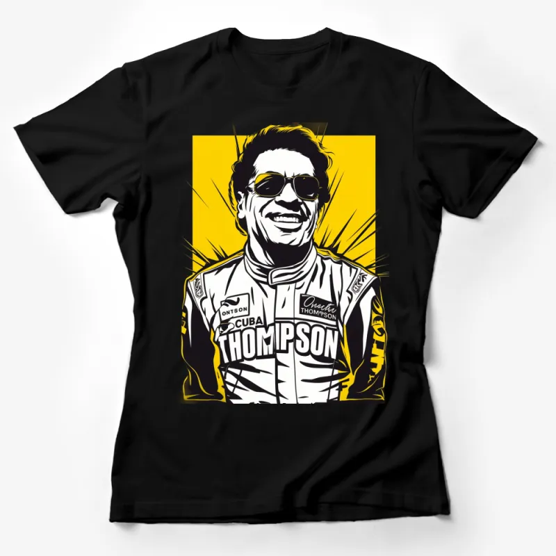 Vintage Racing Driver T-Shirt, Retro Motorsport Graphic Tee, Car Enthusiast Apparel, Unique Gift for Him Female T-Shirt