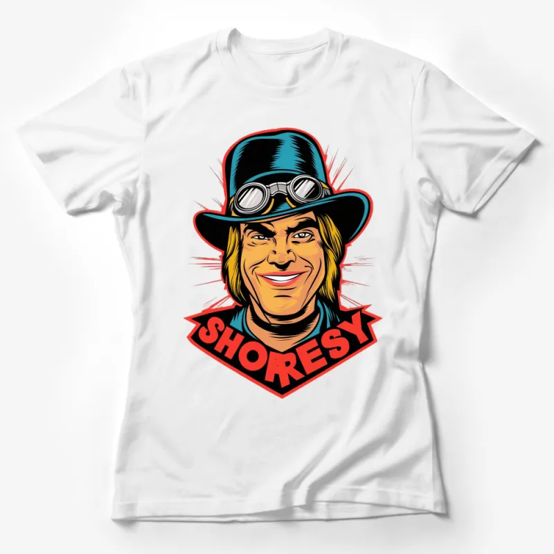 Retro Style Shoresy Face T-Shirt, Vintage Graphic Tee, Cool Character Shirt, Unique Gift Idea Female T-Shirt