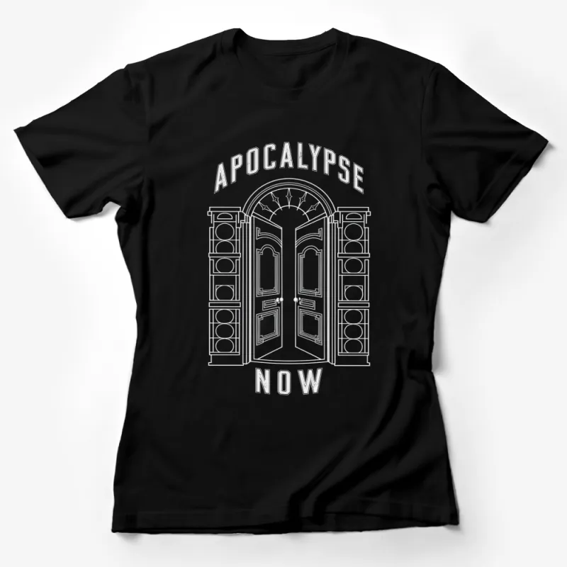 Apocalypse Now Graphic T-Shirt, Vintage Movie Door Design, Classic Film Tee Female T-Shirt