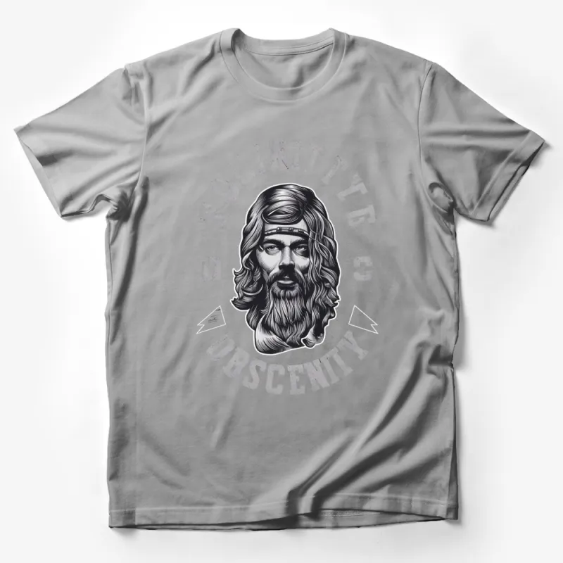 Vintage Hipster Bearded Man T-Shirt, Unique Graphic Tee, Casual Wear for Men and Women Male T-Shirt