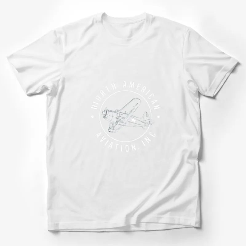 Vintage North American Aviation T-Shirt, Classic Aircraft Diagram Tee, Men's and Women's Sizes Available Male T-Shirt