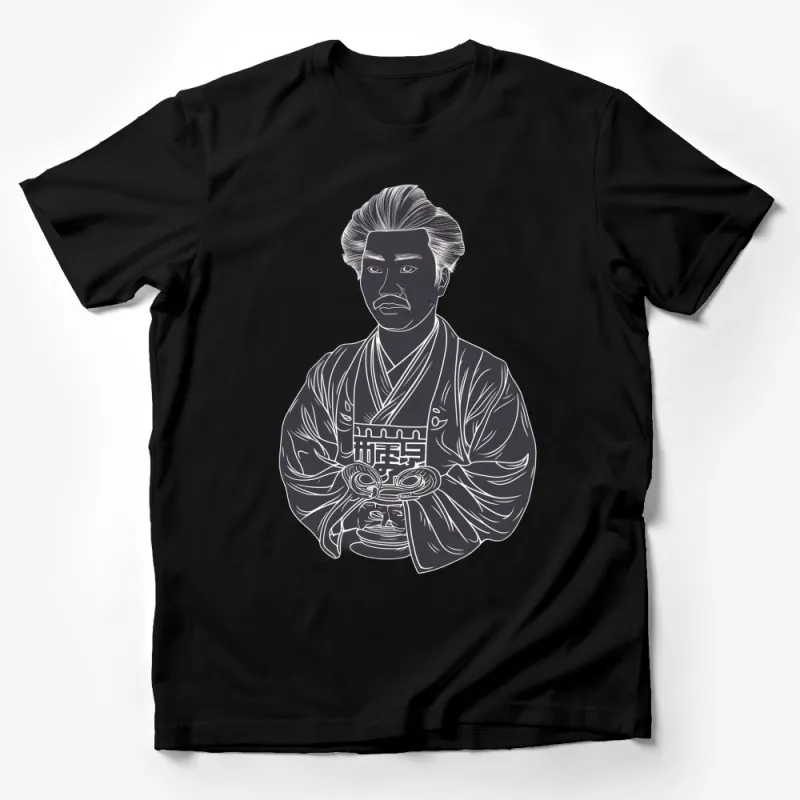 Samurai Warrior T-Shirt, Japanese Vintage Artwork, Traditional Edo Period Warrior Style, Cool Graphic Tee, Men's Fashion Shirt Male T-Shirt