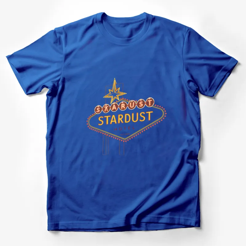 Vintage Stardust Hotel Logo T-Shirt, Retro Neon Sign Graphic Tee, Unisex Fashion Top, Casual Streetwear Male T-Shirt