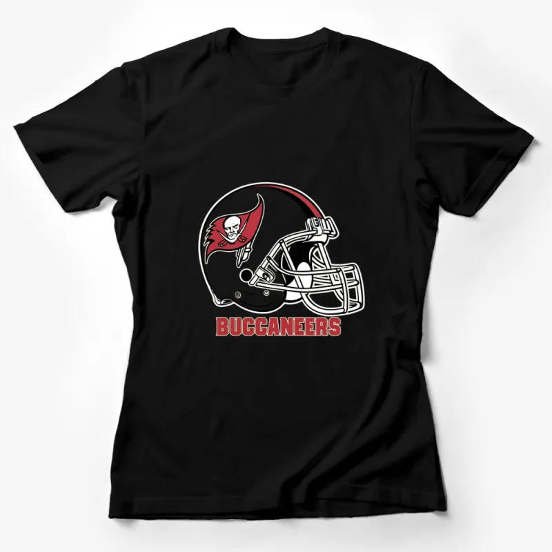 Buccaneers Football Helmet Graphic T-Shirt, Casual Sports Tee, Unisex Apparel Female T-Shirt