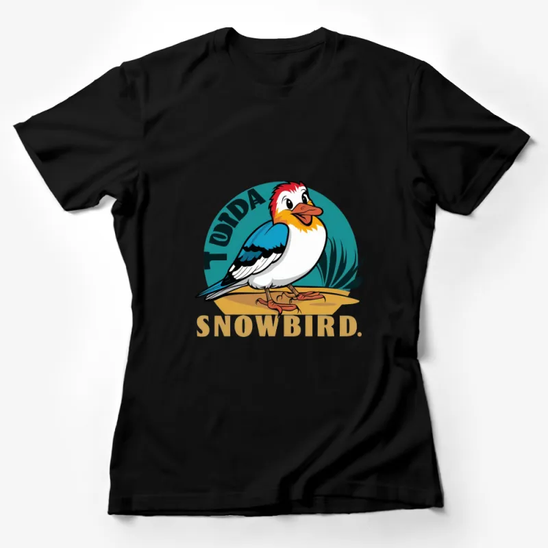 Colorful Snowbird Graphic T-Shirt, Vibrant Bird Lover Gift, Unique Nature Inspired Shirt, Unisex Adult Clothing Female T-Shirt