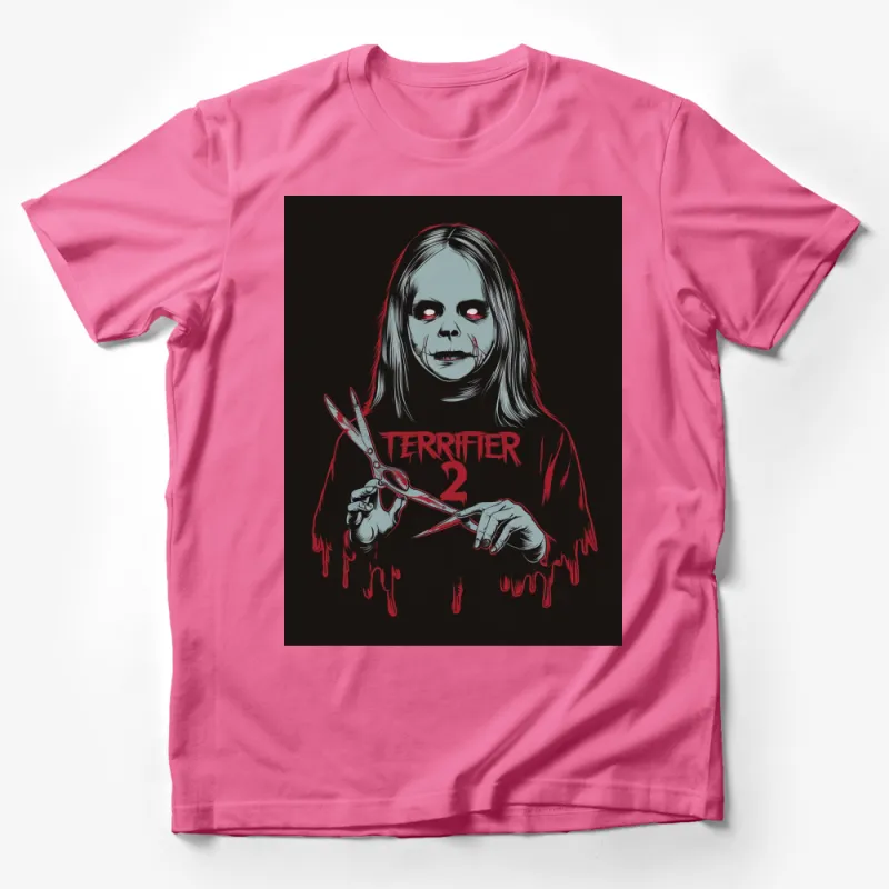 Terrifier 2 Horror Movie T-Shirt, Scary Clown Art, Unisex Graphic Tee, Halloween Fashion Male T-Shirt