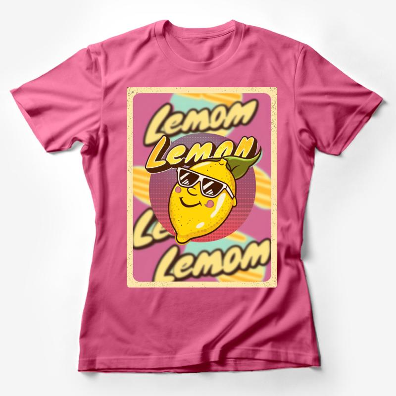 Funky Lemon Cartoon T-Shirt, Colorful Retro Style Tee, Summer Casual Fruit Shirt, Unisex Vintage Inspired Fashion Top Female T-Shirt