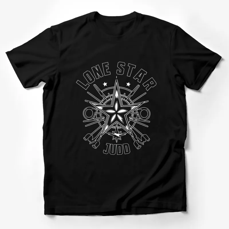 Lone Star Judd Graphic T-Shirt, Unisex Texas Star Tee, Designer Inspired Shirt, Modern Fashion Top, Casual Streetwear Male T-Shirt