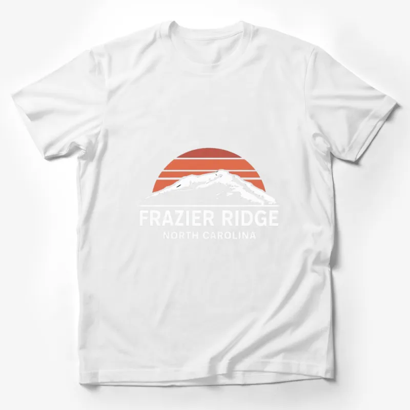 Frazier Ridge North Carolina Sunset Mountain Graphic T-Shirt, Nature Lover Tee, Unisex Fashion Male T-Shirt