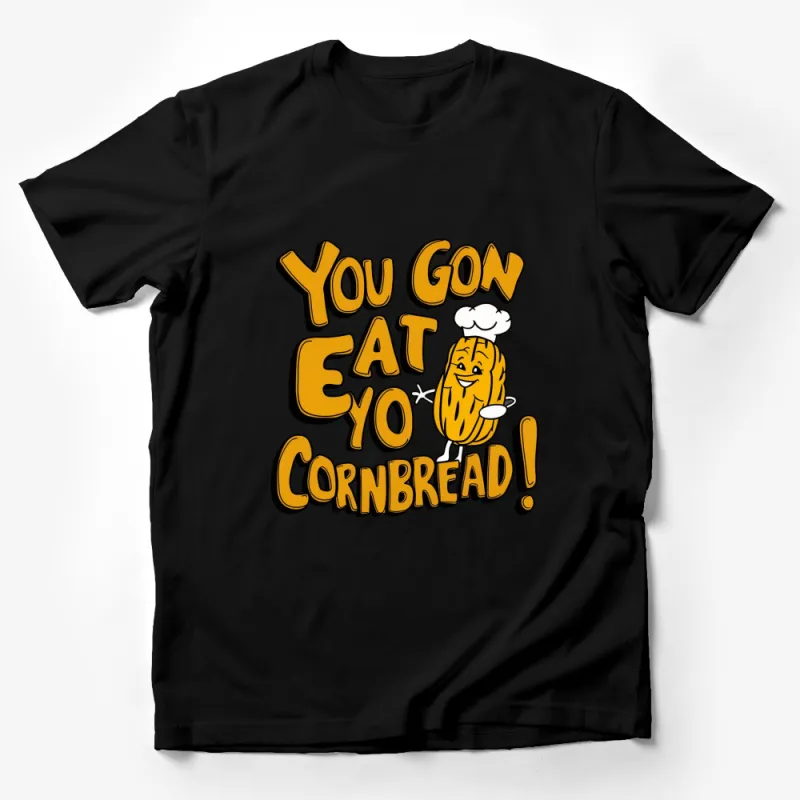 Funny Cornbread T-Shirt, Unique Graphic Tee, Humorous Saying Shirt, Food Lover Gift Male T-Shirt