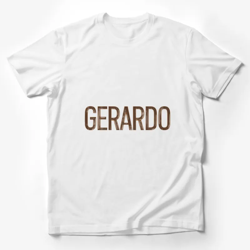 Custom Gerardo Name T-Shirt, Unique Typography Design, Personalized Gift, Stylish Casual Wear Male T-Shirt