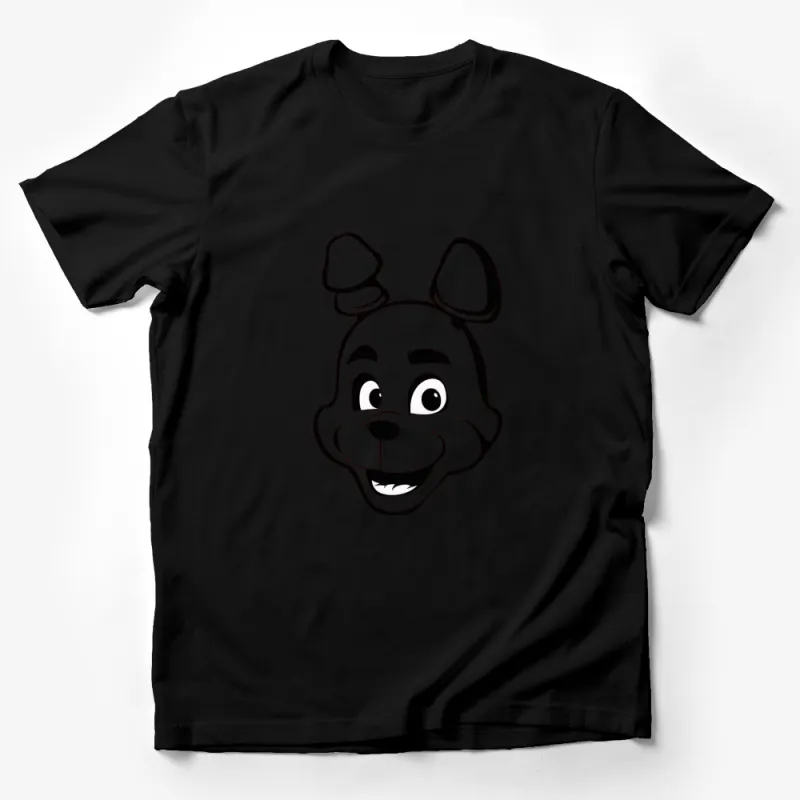 Cute Cartoon Dog Face T-Shirt, Kids and Adults, Fun Animal Graphic Tee, Unisex Casual Wear Male T-Shirt