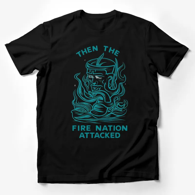 Vintage Fire Nation Attacked Graphic T-Shirt, Retro Avatar Tee, Unisex Adult and Youth Sizes Male T-Shirt