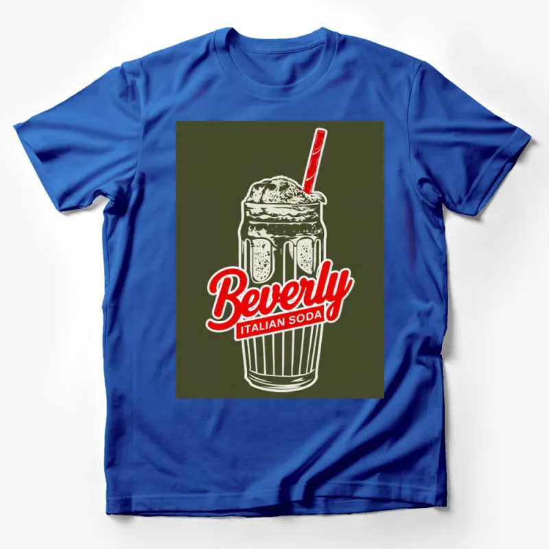 Vintage Beverly Italian Soda Graphic T-Shirt, Retro Soft Drink, Unisex Tee Male T-Shirt