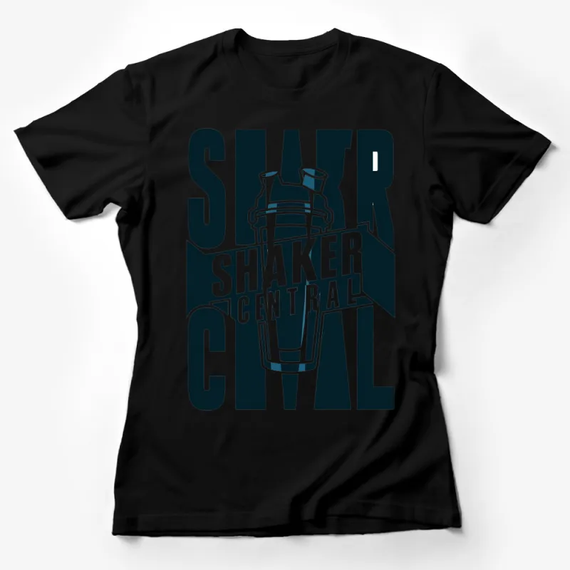 Salt Shaker Central Graphic T-Shirt, Bold Typography Design, Stylish Casual Wear, Unisex Top Female T-Shirt