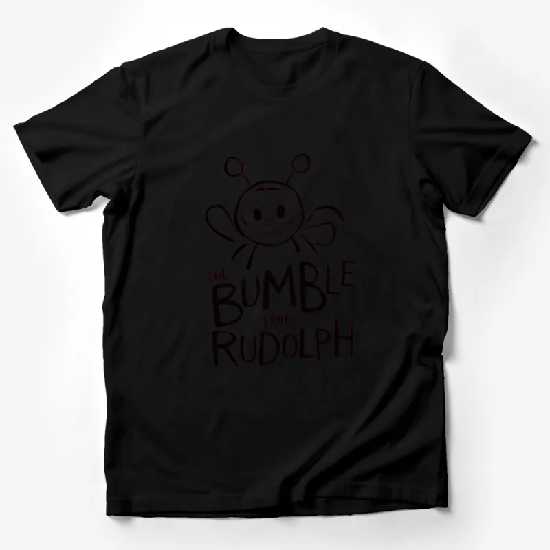 Cute Bumble Bee Shirt, The Bumble From Rudolph, Kids and Adults, Cartoon Graphic Tee Male T-Shirt